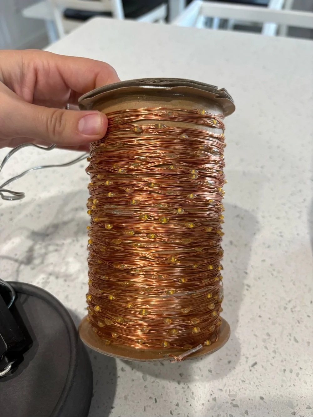 RH 100FT Starry String Lights Amber Copper Wire - Holiday Home Decor